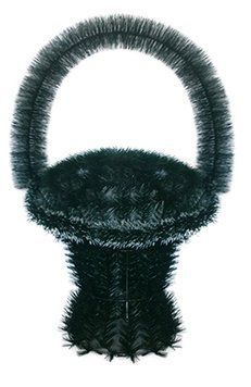 Кошик Безбукетний середній, 2 опуклі перемички (йорж 10), 95х65х46 см 000144 фото